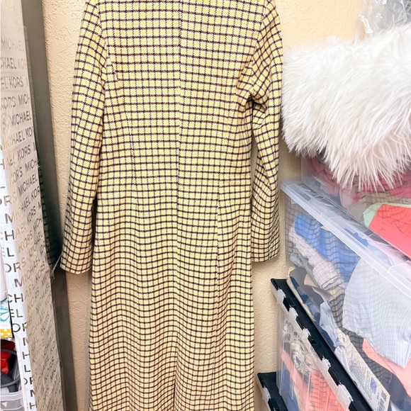 J.O.A. Plaid Double-Breasted Long Overcoat(NWT) - Picture 2 of 9